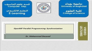Parallel Programming: Synchronization