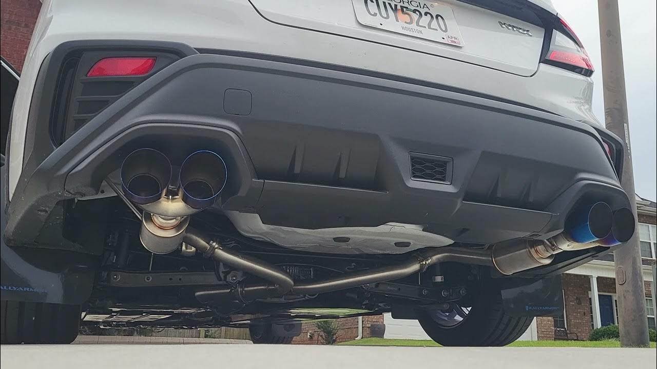 2022 Subaru WRX Nameless Catback Exhaust w/ 4" mufflers and non