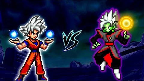 Son Goku DBS V7 OP (all form) VS Fused Zamasu V4 OP (all form) in Mugen