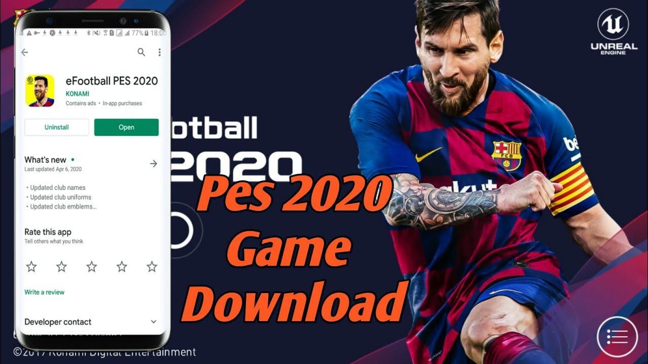 How to download Pes evolution soccer 2020 from the Google  