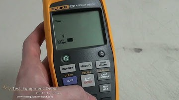 Fluke 922 Airflow Meter/Micromanometer