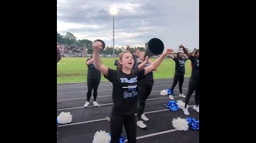Trinity Conquerors Cheerleaders cheering to 21-0 lead over Ed White