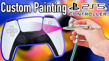 CUSTOM PAINTING a PS5 Dualsense Controller! - Art Challenge!