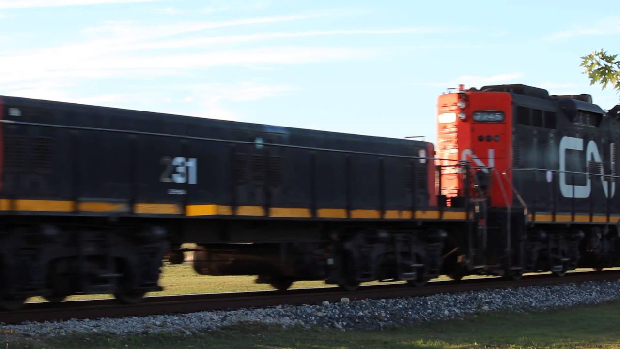 CN GP 9 on the Pelton Spur - YouTube