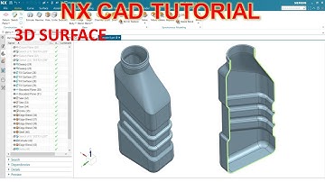 NX CAD Tutorial #86 | NX 3D Surface Modeling Basic Beginners