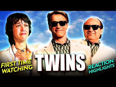 Nicki doubling over for TWINS (1988) Movie Reaction FIRST TIME WATCHING [Reissue]