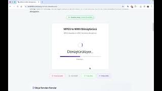 MPEG to WMV Dönüştürücü Ücretsiz Online | MPEG'i WMV Windows Video Formatına Çevir