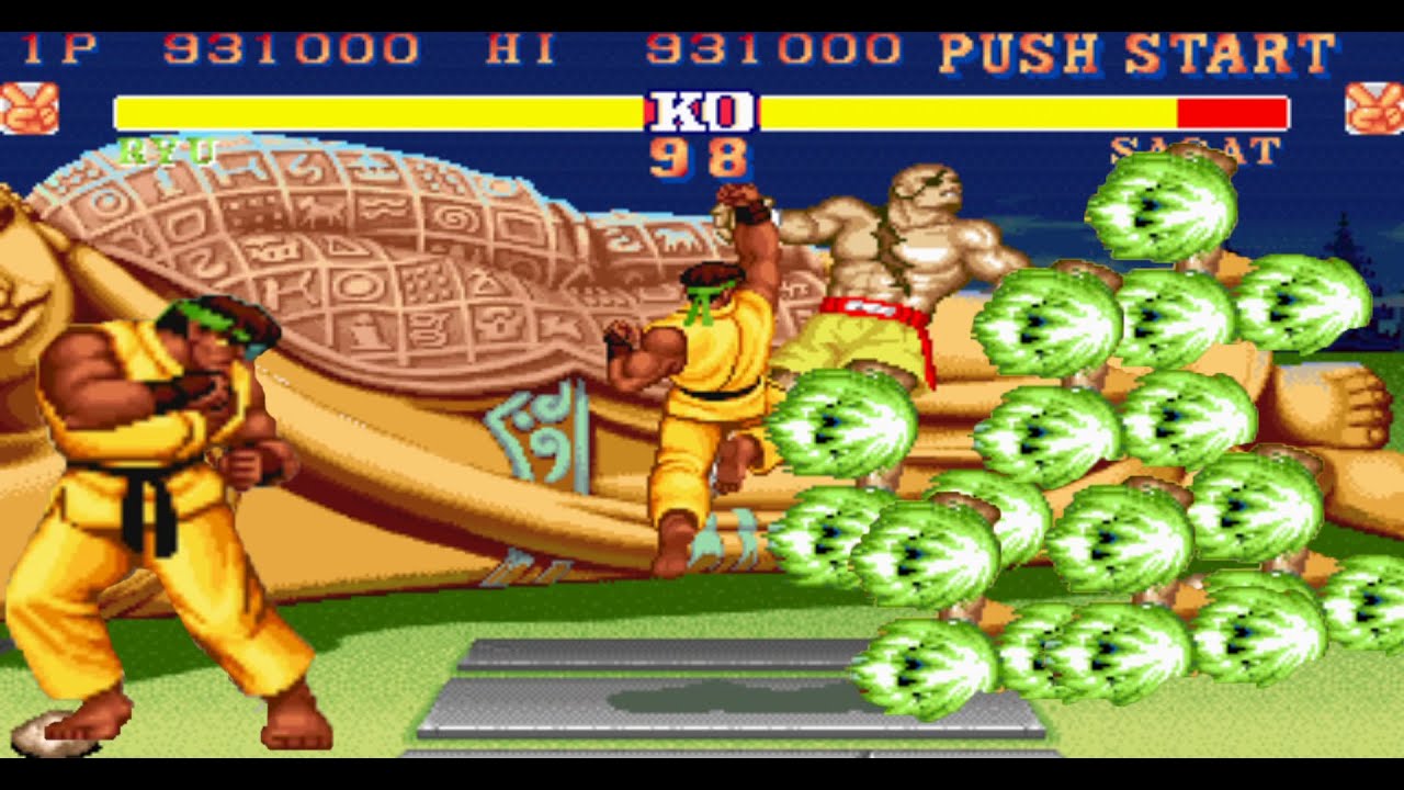 STREET FIGHTER ii CHAMPION EDITION SUPER GREEN RYU PLAYTHROUGH - YouTube