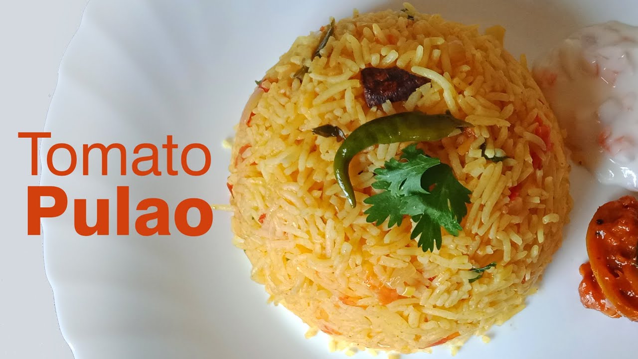 Tomato Pulao || Easy Rice Recipe With Simple Ingredients || Simple One ...
