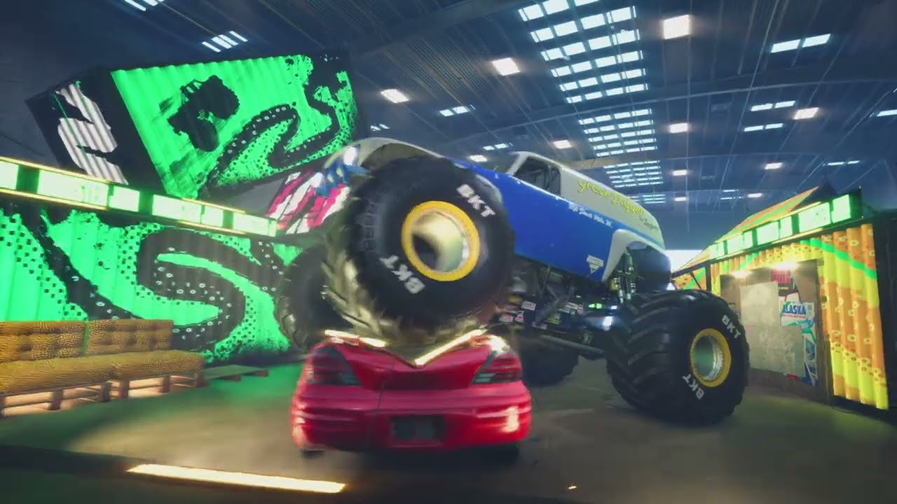 Monster Jam MAYHEM!!!!  messing around!!!!