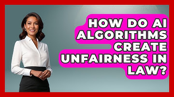 How Do AI Algorithms Create Unfairness In Law? - AI and Technology Law