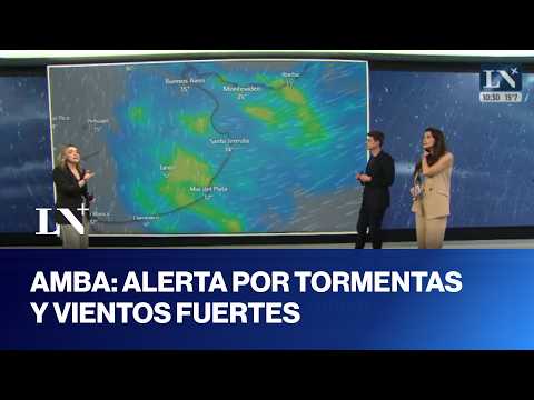 Clima en Argentina: alerta por tormentas y vientos fuertes en Buenos Aires