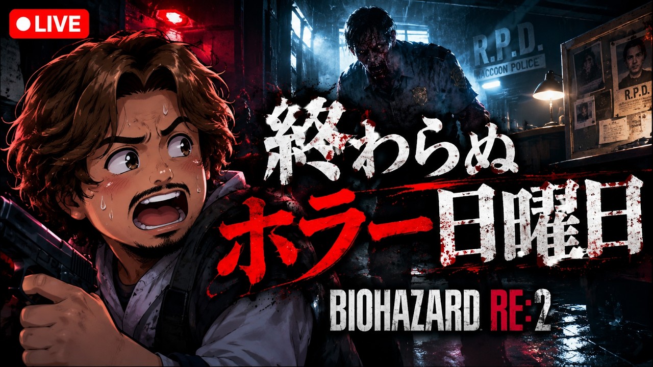 #1【BIOHAZARD RE:2→鉄拳8】疲弊するゲームを日曜日やるやつおるけ?