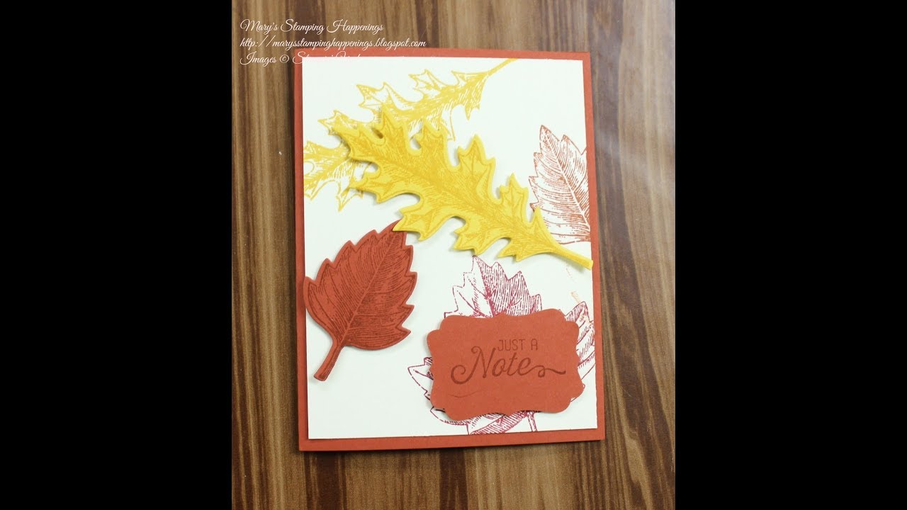 Stampin' Up! Vintage Leaves Fall Card