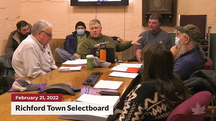 Richford Town Selectboard Meeting | 02/21/2022