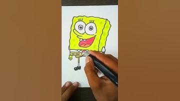 Draw Spongebob Squarepants Cartoon Character step by step Tutorial video