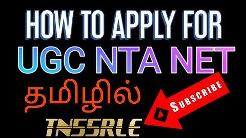 How to apply for UGC NTA NET Exam? June 2020 | Tamil