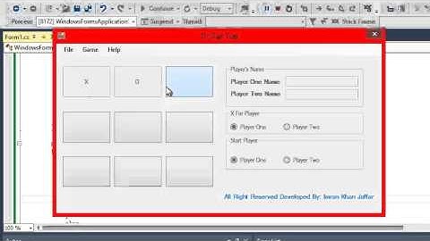 Tic Tac Toe Game Development in C# Lecture 3