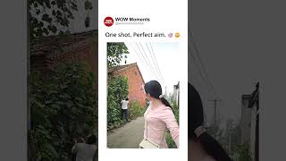 One shot Perfect aim 🎯😳 One shot Perfect aim 🎯😳