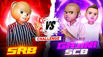 SRB vs SCB & Gajini 💪😡🔥 || 1vs2 Op Custom Challenge 🔥🔥💪 || @funwithsrbyt || #freefire #challenge