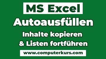 ⚡ Excel Autoausfüllen erklärt – Inhalte kopieren & Listen automatisch fortführen!