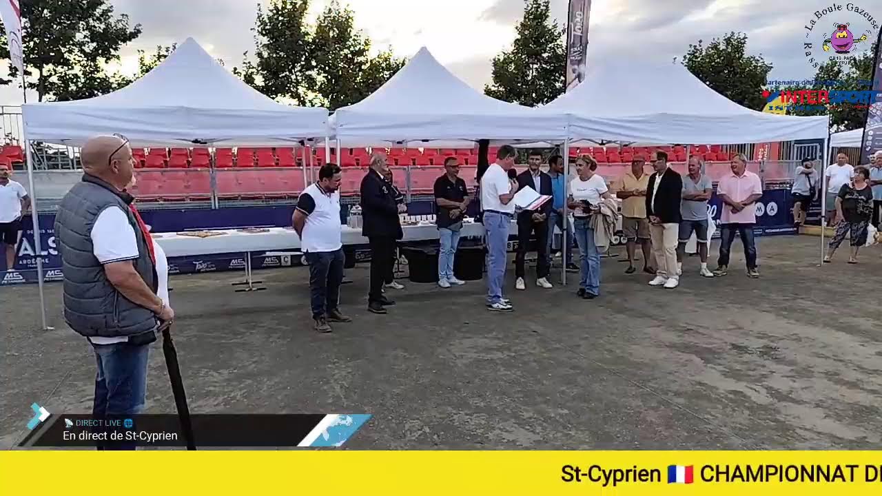 Miniature : 🎥 Discours protocolaire Ouverture Championnat de France Jeu Provençal à St-Cyprien