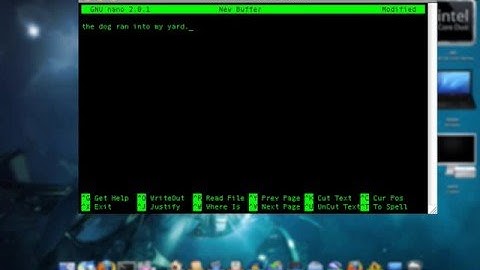 hacker: text editor in terminal