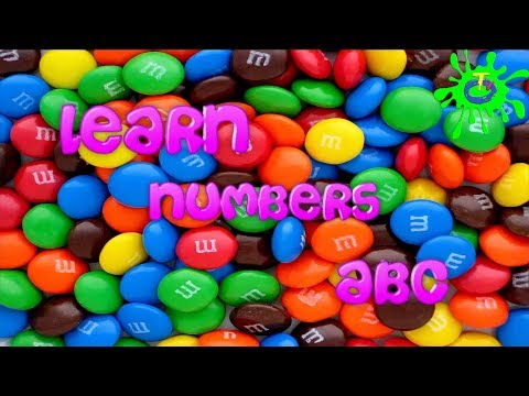 Learn Colors and Numbers 1-10 with M\u0026M's Candy Chocolate | ვისწავლოთ ინგლისურად ციფრები და ფერები