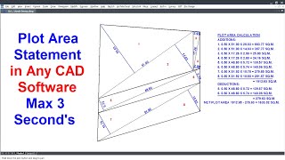 Auto Generate Plot Area Calculations
