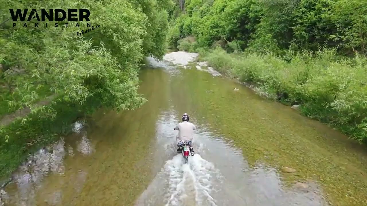 Drone Towards Noori Waterfall