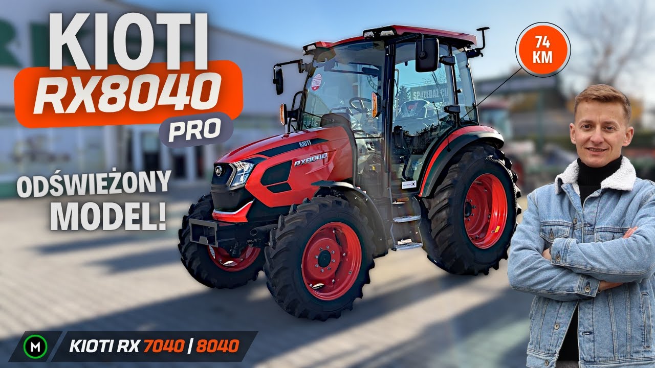 KIOTI RX8040 PRO - koreański ciągnik o mocy 75 KM | Prezentacja / test ciągnika [PL / ENG]