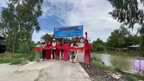 Nhóm XCYT. Khánh thành cầu Cai Giảng, Xã Lộc Ninh, H Hồng Dân, BL