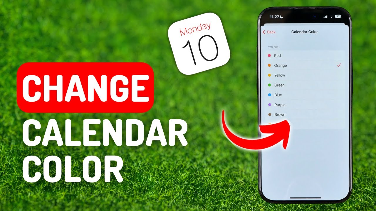 How to Change Calendar Color on iPhone YouTube