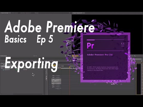 Introduction To Adobe Premiere 6/6 - Exporting - YouTube