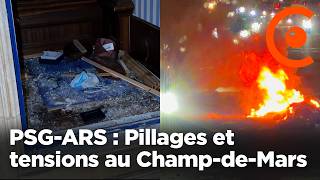 PSG - Pillages et tensions au Champ-de-Mars suite à la victoire en Ligue des Champions
