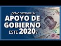 ¿CÓMO OBTENER UN APOYO DE GOBIERNO ESTE 2020?| APOYOS DE GOBIERNO 2020