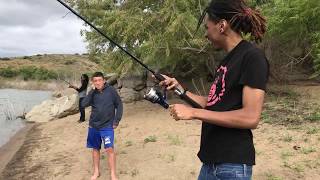 open reel fishing rod