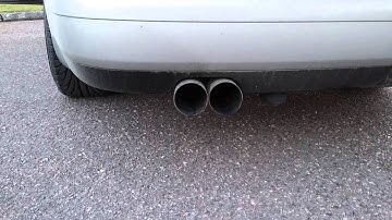 Audi S8 - no rear muffler, 4"