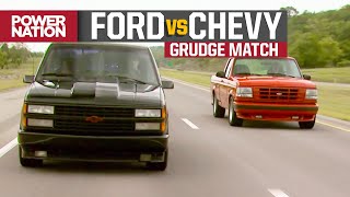 MuscleTrux Wars FINALE: Ford Lightning vs Chevy 454 SS Grudge Match  Trucks S10, E19