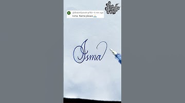 stylish name | Isma | sk cursive art | how to make a stylish name | stylish signature