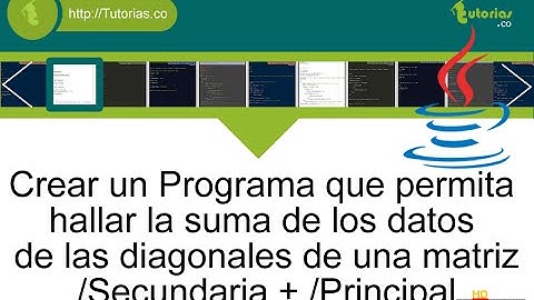 arrays – java (suma datos diagonales matriz)
