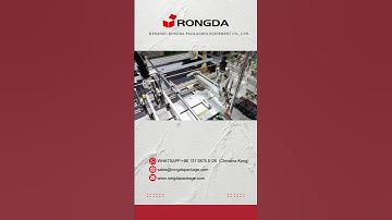 Automatic magnet pasting machine is suitable for rigid box packaging #rigidboxmachine #luxurybox