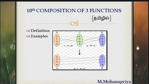 10th std maths Composition of three functions in tamil