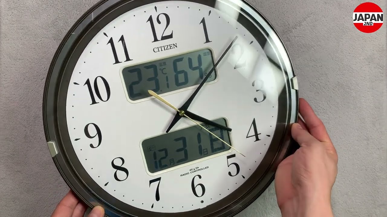 CITIZEN/シチズン 電波掛け時計 4FYA05-0 Humidity temperature wall