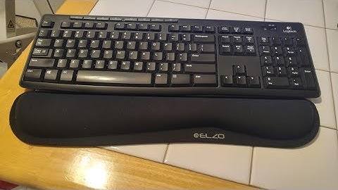 Elzo Keyboard Wrist Rest Support Pad with Memory Foam Non Slip Rubber Base