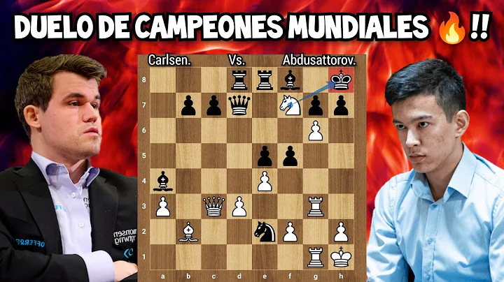 LOS CAMPEONES MUNDIALES SE ENFRENTAN!! Carlsen vs. Abdusattorov (Mundial Rpido ronda 4).