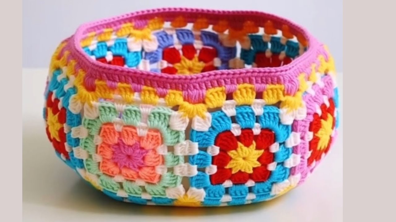 Crochet Containers #how to make 💥💯👌#amazing knitting crochet design #container making ...
