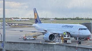 Lufthansa A320neo - Frankfurt - London Heathrow - breezy arrival - 17/5/24