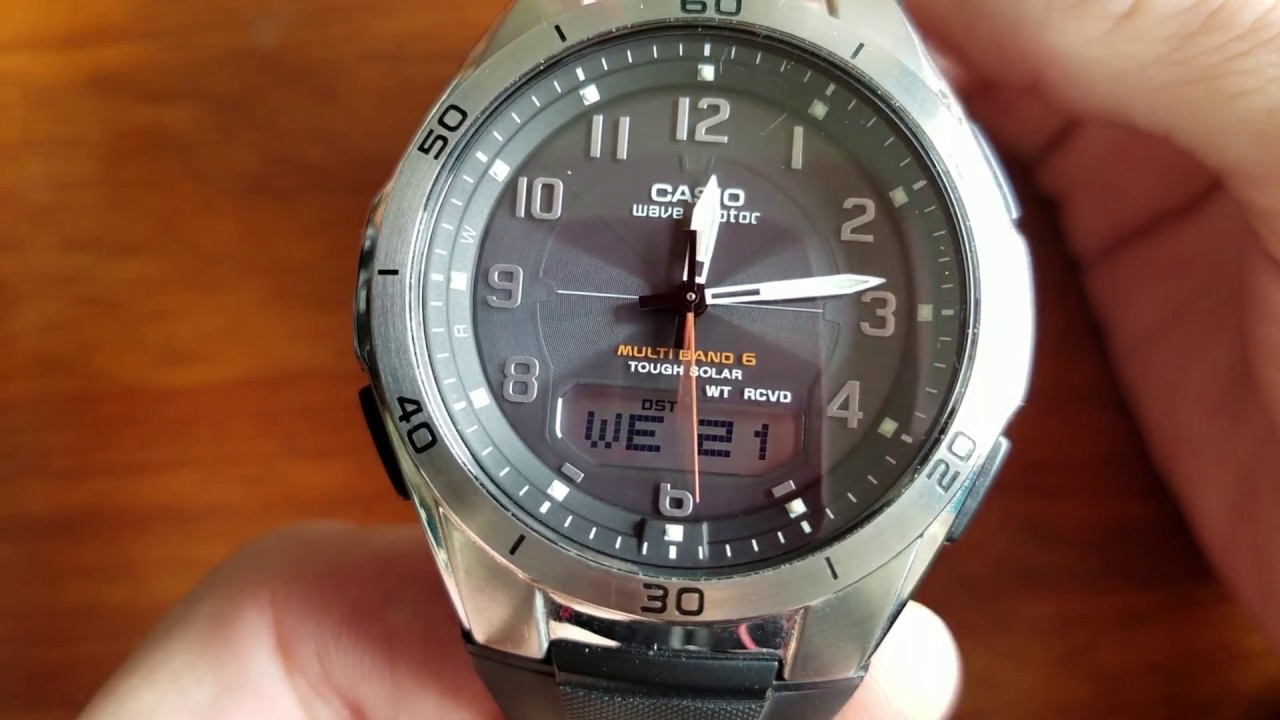 CASIO WAVE CEPTOR ソーラー電波腕時計 WVA-M650-1AJF - YouTube