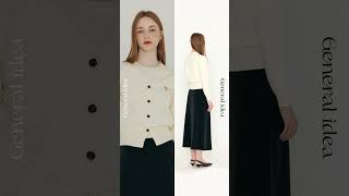 [23SS WOMAN PART.01] GNRL essential basic cardigan _ ivory screenshot 5